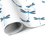 Afbeelding van de cartoon Dragonfly Cadeaupapier (Rol Hoek)