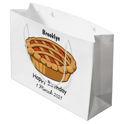 Afbeelding van de cartoon groot cadeauzakje (Achterkant Gekanteld)