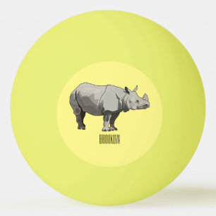 Afbeelding van de cartoon Javan rhinoceros Pingpongballen