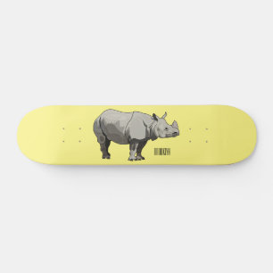 Afbeelding van de cartoon Javan rhinoceros Skateboard