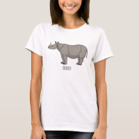 Afbeelding van de cartoon Javan rhinoceros