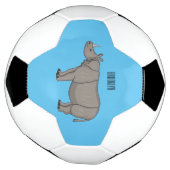 Afbeelding van de cartoon Javan rhinoceros Voetbal (Gedraaid)