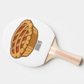 Afbeelding van de cartoon tafeltennisbatje (Zijkant)