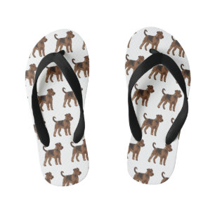 Afbeelding van de cartoon van Airedale doodsbange Kinder Teenslippers
