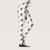 Afbeelding van de cartoon van Airedale doodsbange  Leggings (Rechts)
