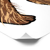 Afbeelding van de cartoon van Airedale doodsbange Perfect Poster (Hoek)