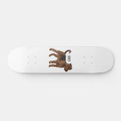 Afbeelding van de cartoon van Airedale doodsbange  Skateboard (Horizontaal)