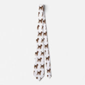 Afbeelding van de cartoon van Airedale doodsbange Stropdas (Voorkant)