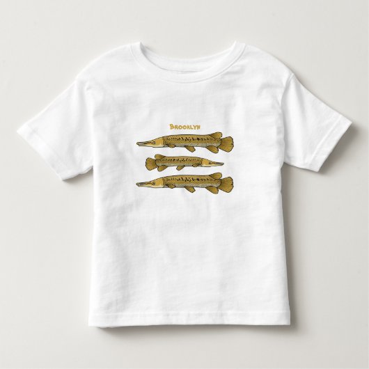 Afbeelding van de cartoon van Alligator garfish Kinder Shirts (Voorkant)
