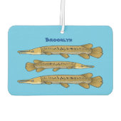 Afbeelding van de cartoon van Alligator garfish Luchtverfrisser (Achterkant)