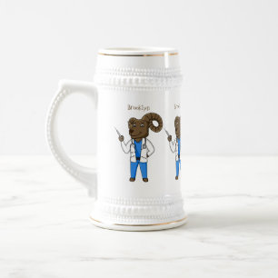 Afbeelding van de cartoon van Bighorn-schaap Bierpul