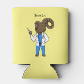 Afbeelding van de cartoon van Bighorn-schaap Blikjeskoeler (Achterkant)