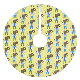 Afbeelding van de cartoon van Bighorn-schaap Kerstboom Rok
