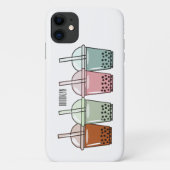 Afbeelding van de cartoon van bubbelthee Case-Mate iPhone case (Achterkant)