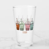 Afbeelding van de cartoon van bubbelthee glas (Voorkant)