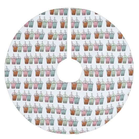 Afbeelding van de cartoon van bubbelthee kerstboom rok (Voorkant)