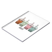Afbeelding van de cartoon van bubbelthee notitieboek (Linkerzijde)