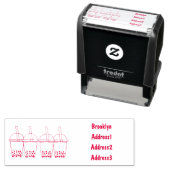 Afbeelding van de cartoon van bubbelthee  zelfinktende stempel (In situ)