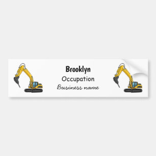 Afbeelding van de cartoon van de breker bumpersticker