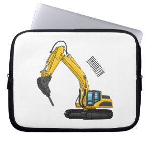 Afbeelding van de cartoon van de breker laptop sleeve