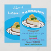 Afbeelding van de cartoon van de citroenkaasmakeri kaart (Voorkant / Achterkant)