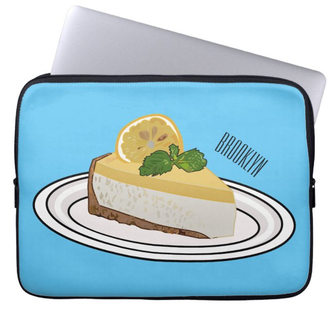 Afbeelding van de cartoon van de citroenkaasmakeri laptop sleeve (Voorkant)