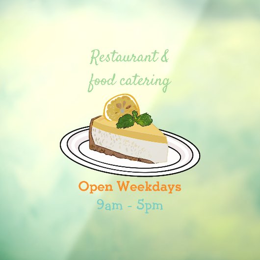 Afbeelding van de cartoon van de citroenkaasmakeri raamsticker (Vel 3)