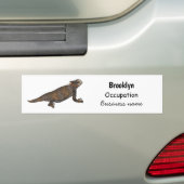 Afbeelding van de cartoon van de hagedis van de ro bumpersticker (Op auto)