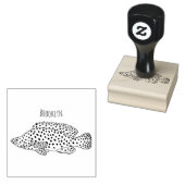 Afbeelding van de cartoon van de Humpback grouper Rubberstempel (Gestempeld)