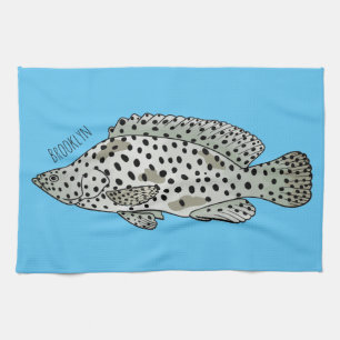 Afbeelding van de cartoon van de Humpback grouper Theedoek