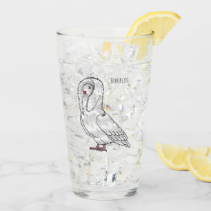 Afbeelding van de cartoon van de Jacobijnduivendui Glas