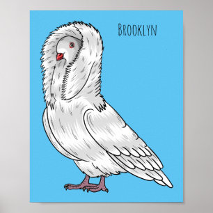 Afbeelding van de cartoon van de Jacobijnduivendui Poster