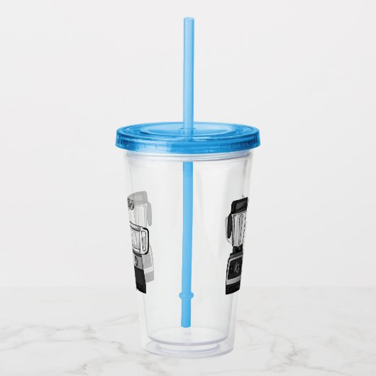 Afbeelding van de cartoon van de levensmiddelenver acryl drinkbeker (Rechts)