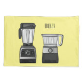 Afbeelding van de cartoon van de levensmiddelenver kussensloop (Achterkant)