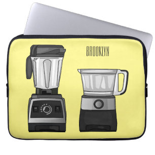 Afbeelding van de cartoon van de levensmiddelenver laptop sleeve