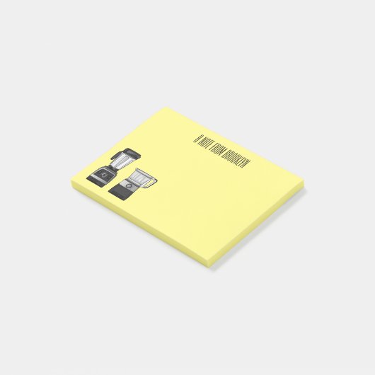 Afbeelding van de cartoon van de levensmiddelenver post-it® notes (Schuin)