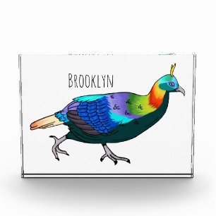 Afbeelding van de cartoon van de monale vogel uit fotoblokken
