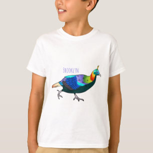 Afbeelding van de cartoon van de monale vogel uit  t-shirt