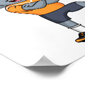 Afbeelding van de cartoon van de olifantenvoetbals poster (Hoek)