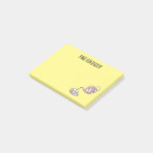 Afbeelding van de cartoon van de teacup-set post-it® notes (Schuin)