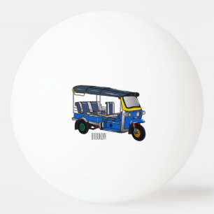 Afbeelding van de cartoon van de trok pingpongballen