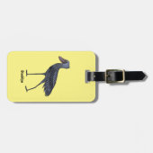 Afbeelding van de cartoon van de vogel bagagelabel (Voorkant horizontaal)