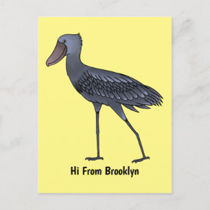 Afbeelding van de cartoon van de vogel briefkaart