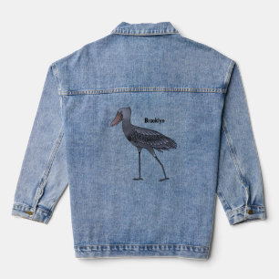 Afbeelding van de cartoon van de vogel denim jacket