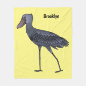 Afbeelding van de cartoon van de vogel fleece deken (Voorkant)