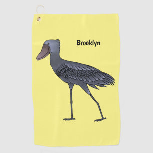 Afbeelding van de cartoon van de vogel golfhanddoek