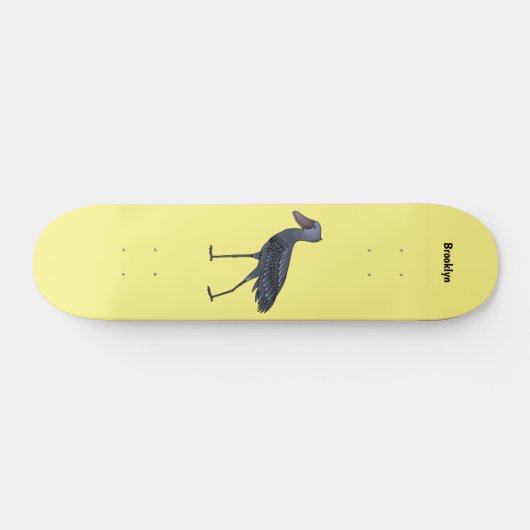 Afbeelding van de cartoon van de vogel skateboard (Horizontaal)