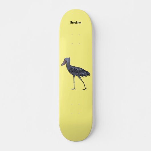 Afbeelding van de cartoon van de vogel skateboard (Voorkant)