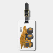 Afbeelding van de cartoon van de vrachtwagen bagagelabel (Voorkant verticaal)