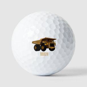 Afbeelding van de cartoon van de vrachtwagen golfballen